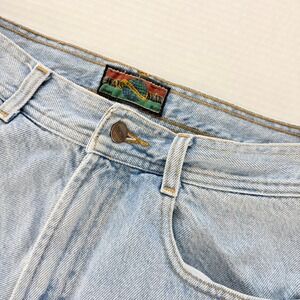 Y2K Structure Denim Shorts Unisex 29 Light Wash Vintage 90s Relaxed Cotton 8"‎